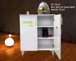 Hamarat 70 Çok Amaçlı Dolap, Ayakkabılık, Erzak, Kiler, Ofis, Kitaplık-3 Bölmeli