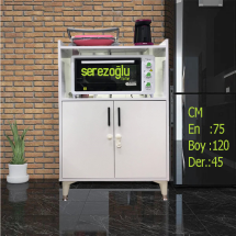 Hamarat Çok Amaçlı Fırın Dolabı, Erzak, Mutfak, Balkon, Banyo, Ofis-2 Bölmeli-75x120x45